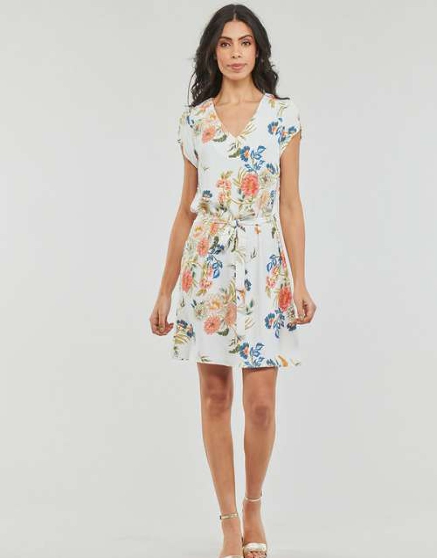 Dresses * | Betty London Cut Price Owaka White / Multicolour