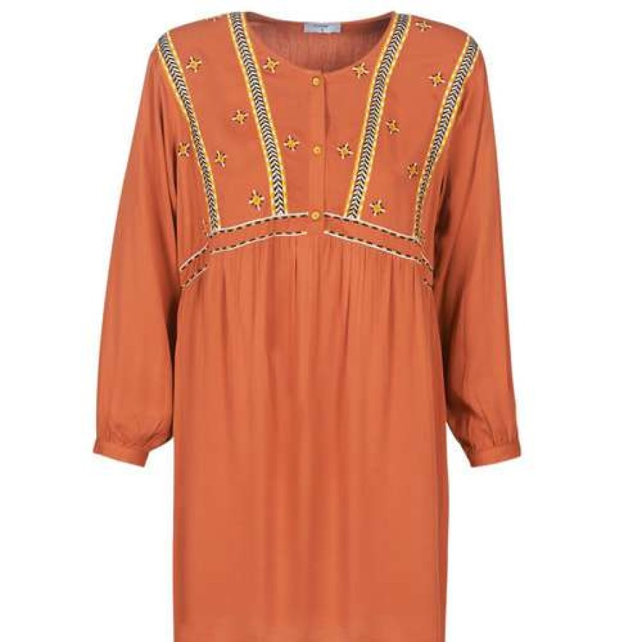 Dresses * | Betty London Exclusive Loulia Orange