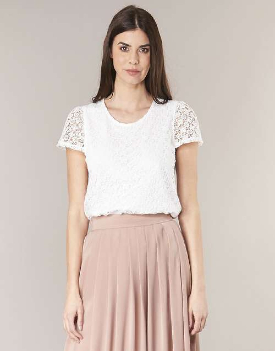 Blouses * | Betty London Cut Price I-Lovi White