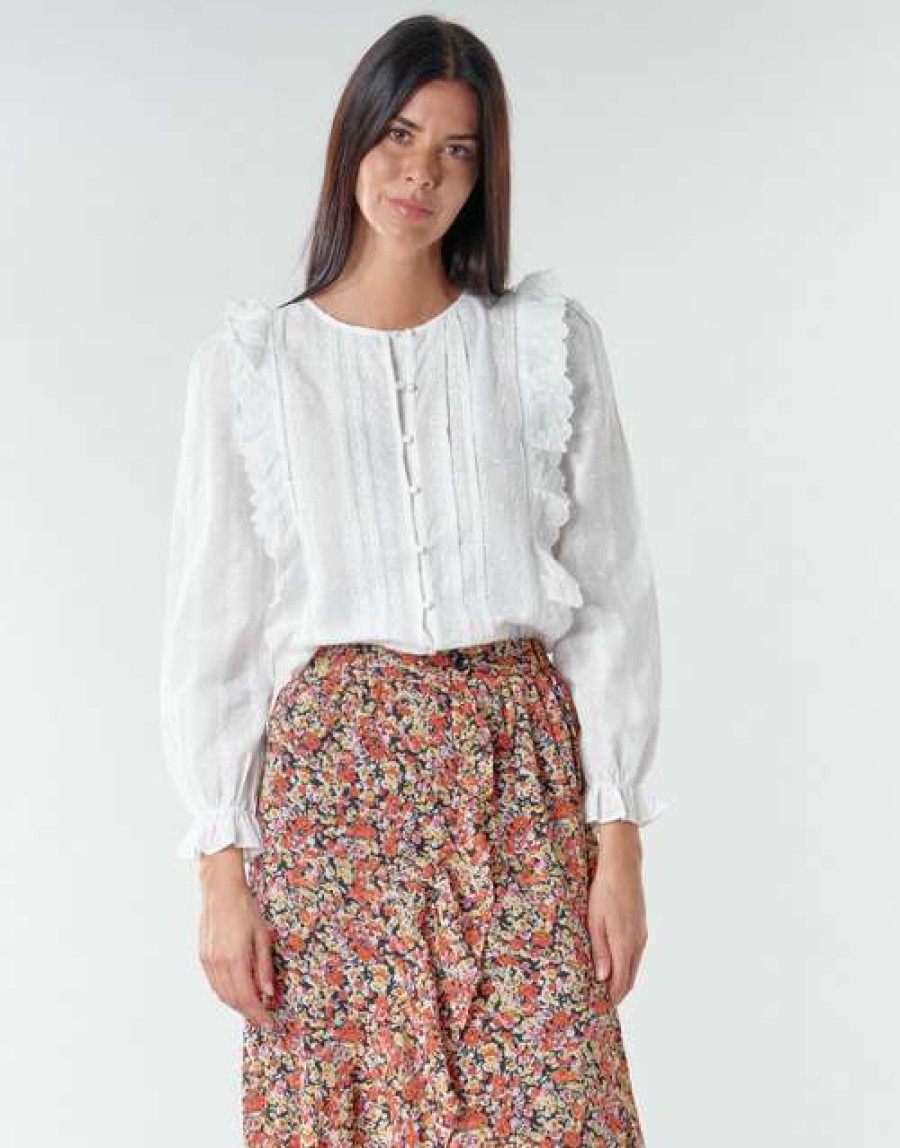 Blouses * | Betty London Fashionable Niamaim White