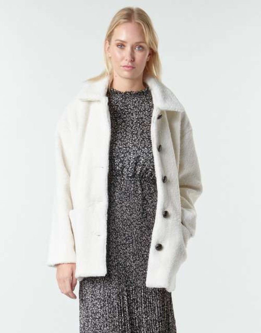 Coats * | Betty London Discounts Numim Ecru