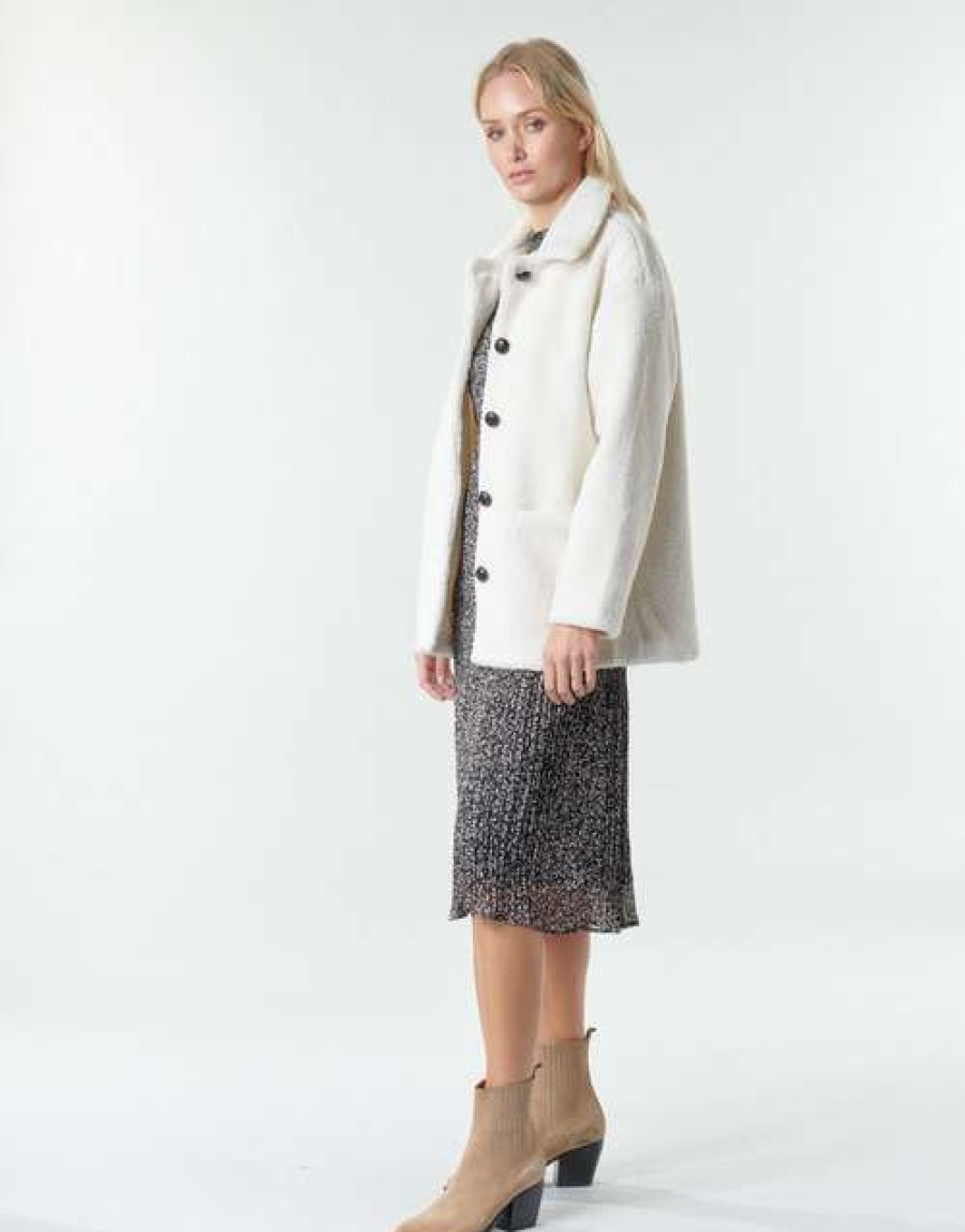 Coats * | Betty London Discounts Numim Ecru