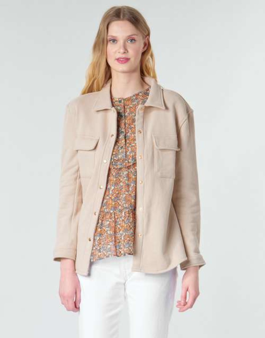 Jackets * | Betty London Outlet Mouche Beige