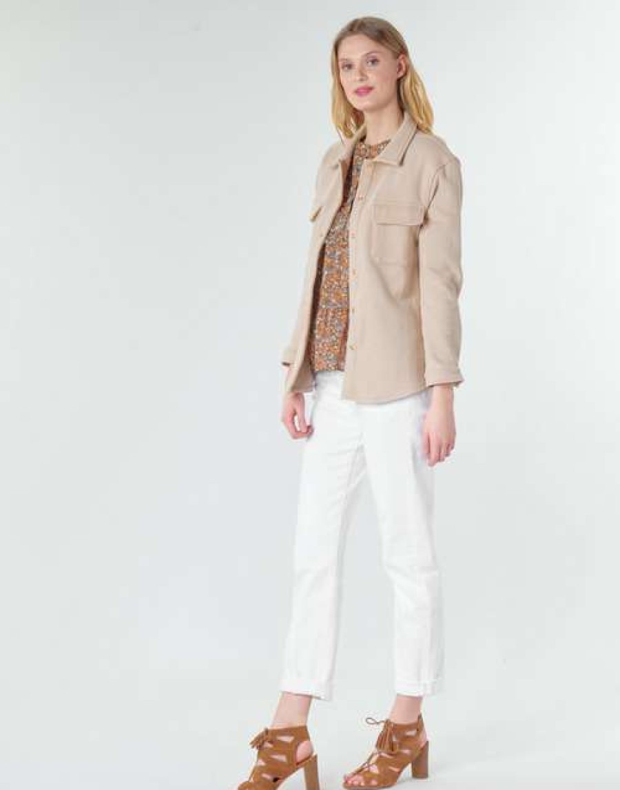 Jackets * | Betty London Outlet Mouche Beige