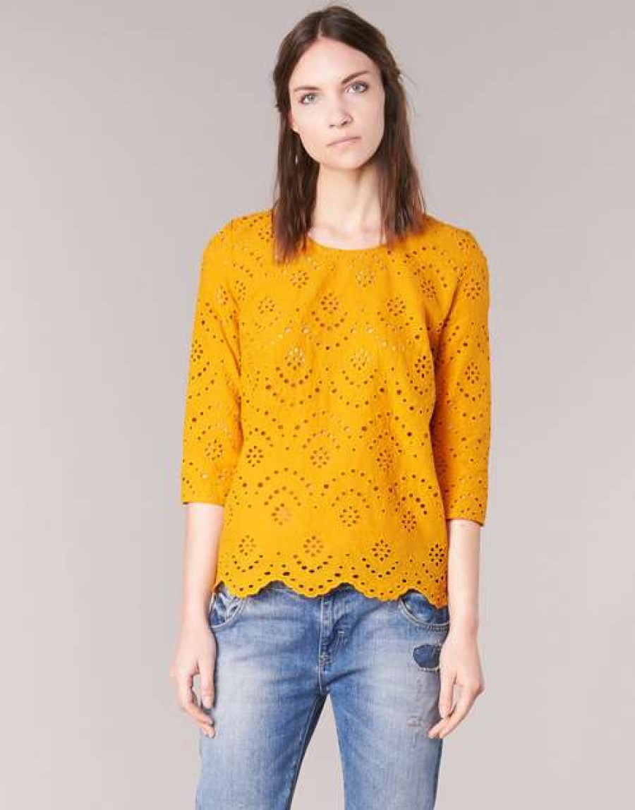 Blouses * | Betty London Exclusive Griz Yellow