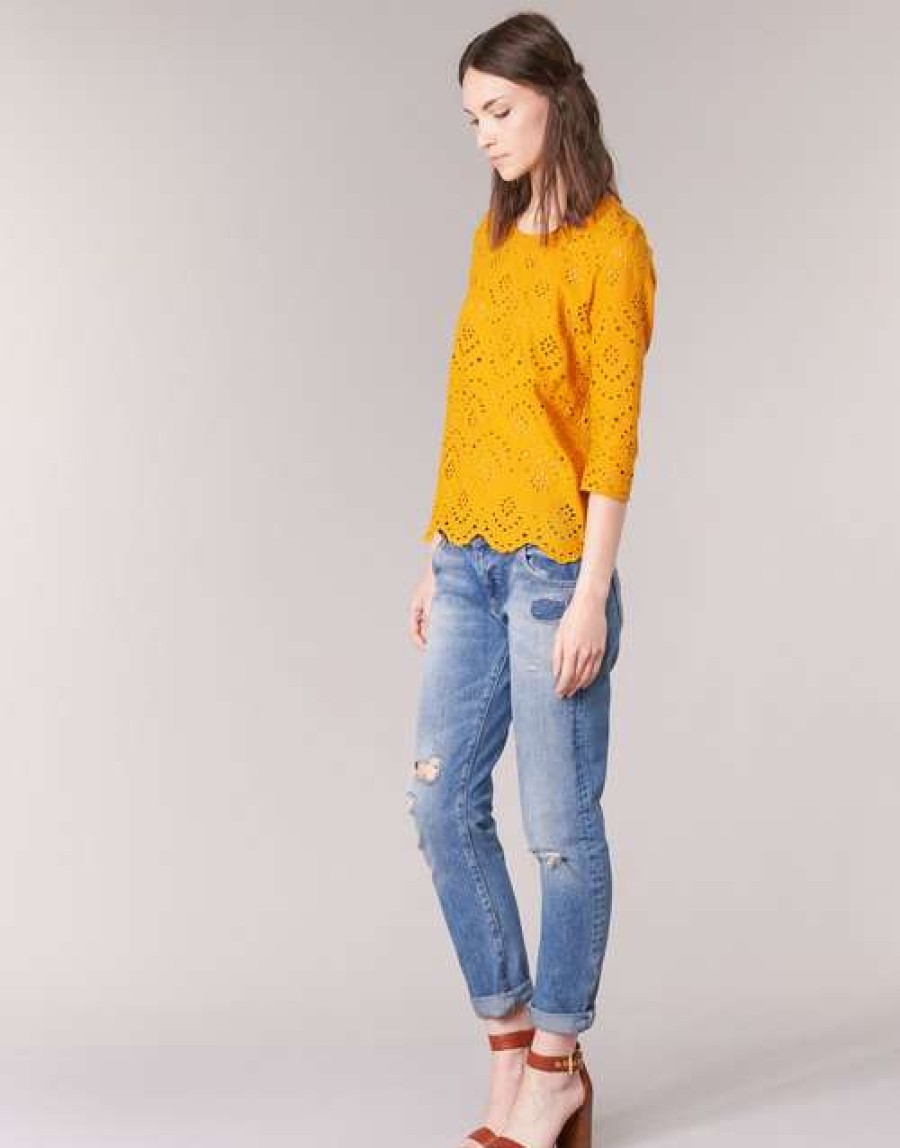 Blouses * | Betty London Exclusive Griz Yellow