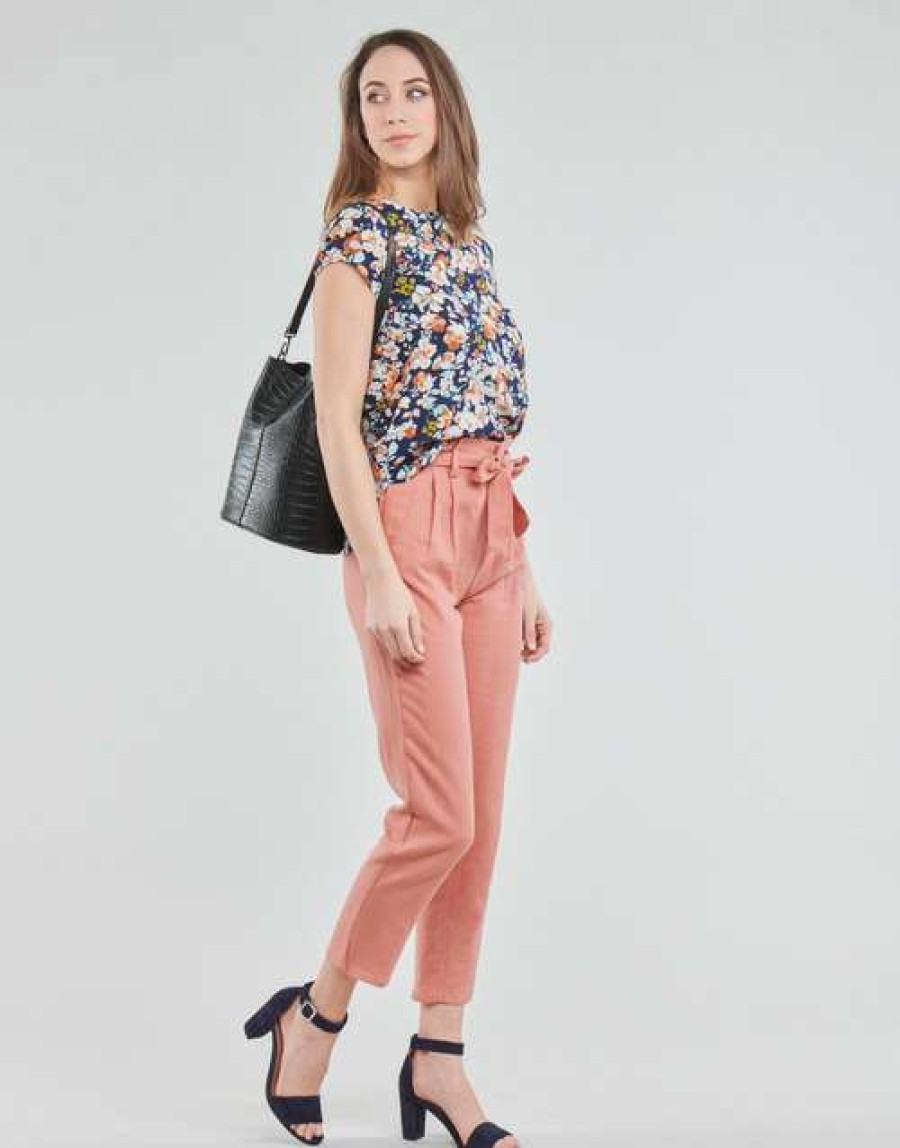 Blouses * | Betty London Top Selling Omiss Marine / Pink