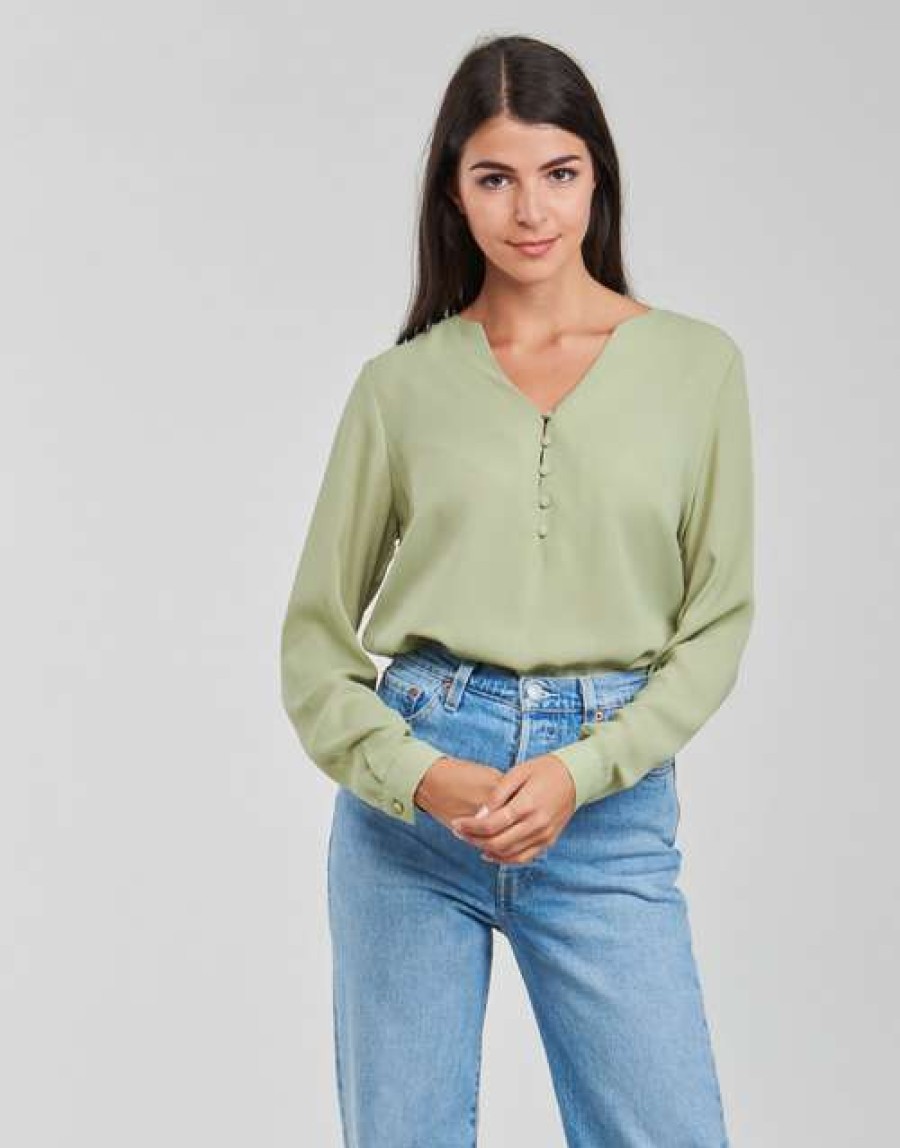 Blouses * | Betty London Clearance Sale Pissine Olive