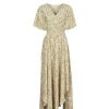 Dresses * | Betty London Cheap Onina Yellow / White