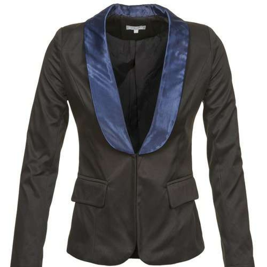 Jackets * | Betty London Best-Selling Berthille Black / Marine