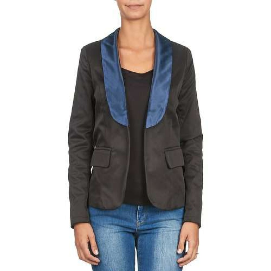 Jackets * | Betty London Best-Selling Berthille Black / Marine