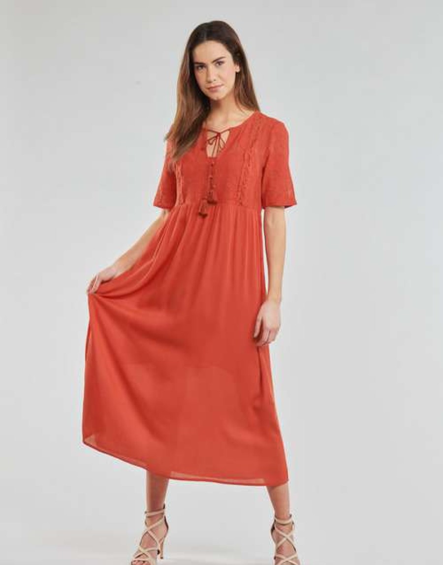 Dresses * | Betty London Wholesale Orville Rust