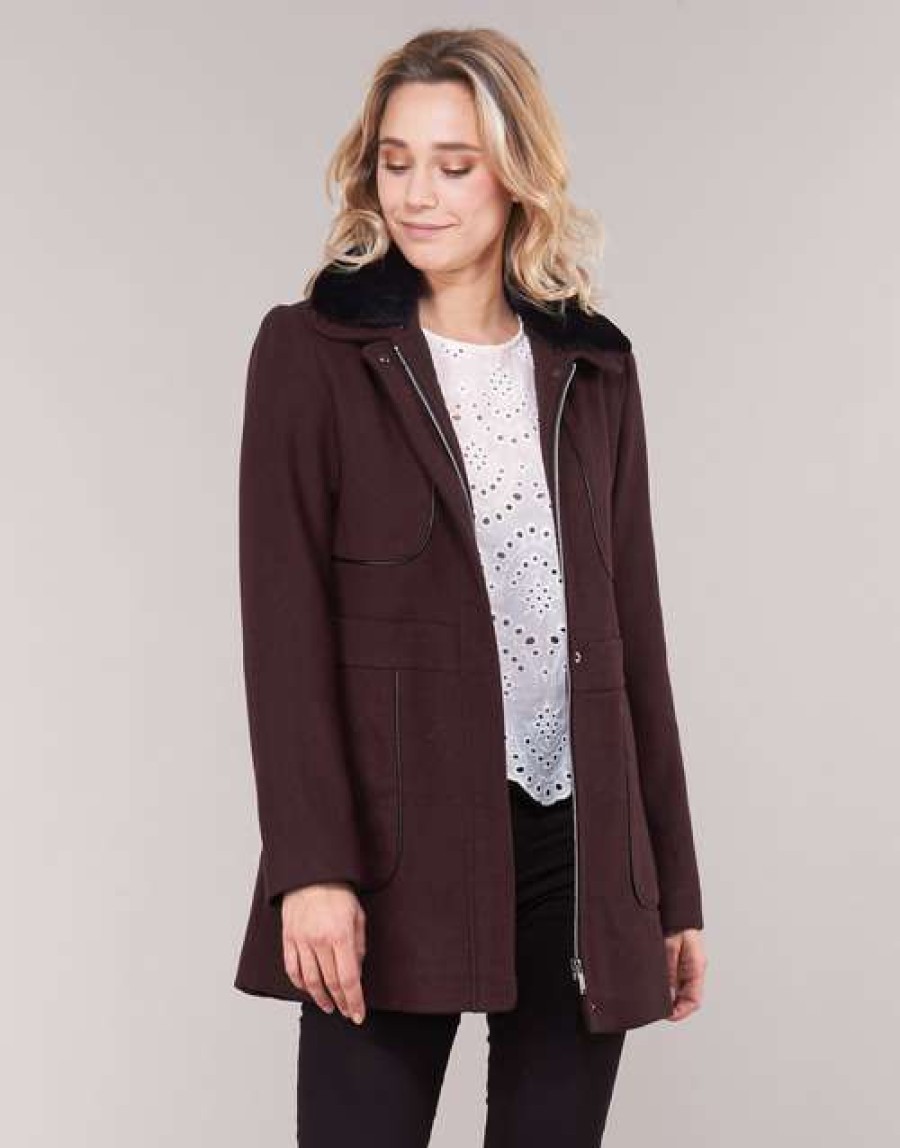 Coats * | Betty London Cheap Laura Bordeaux