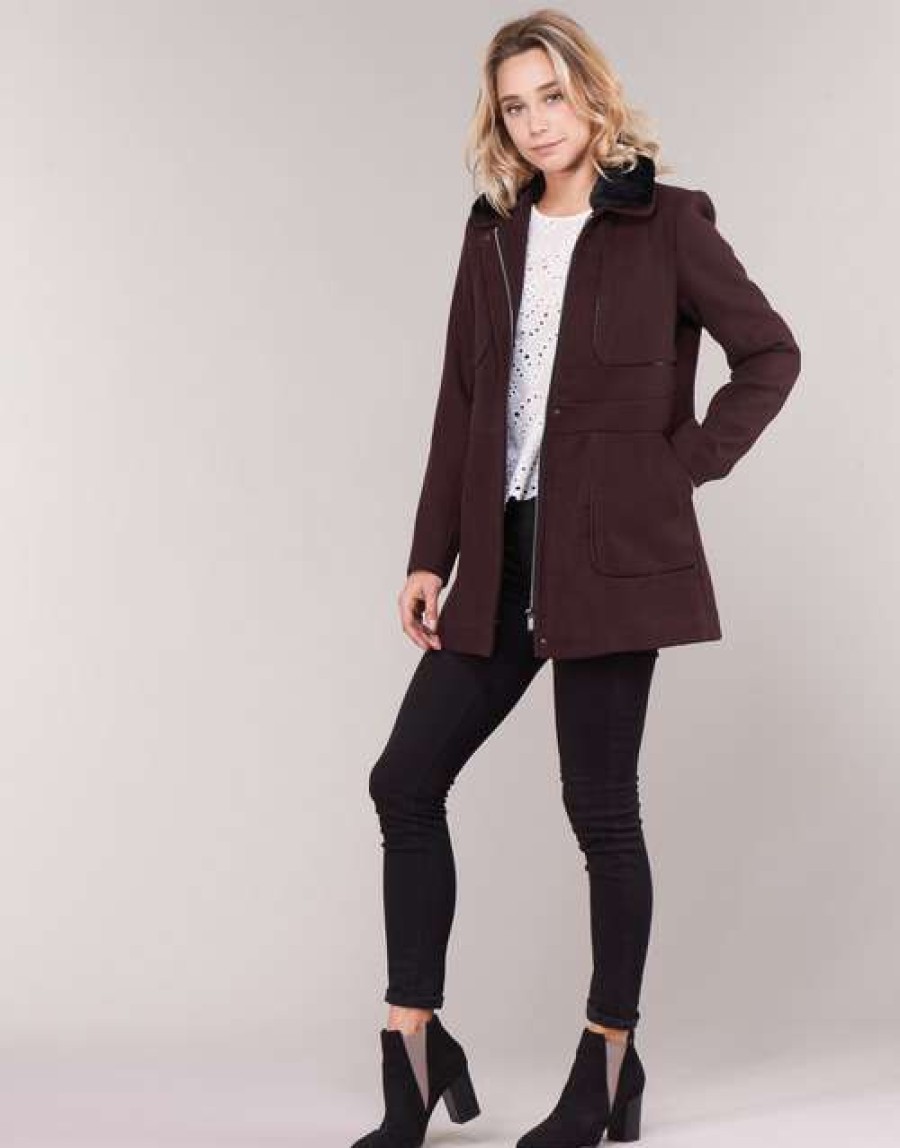 Coats * | Betty London Cheap Laura Bordeaux