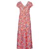 Dresses * | Betty London Gift Selection Ode Red / Multicolour