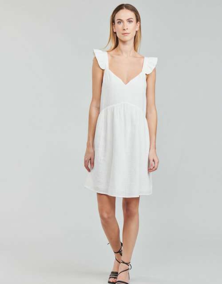 Dresses * | Betty London Best Quality Ecri White