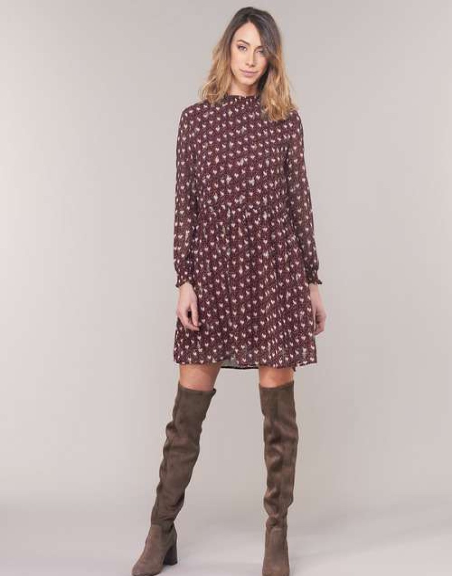 Dresses * | Betty London Fashionable Lily Bordeaux