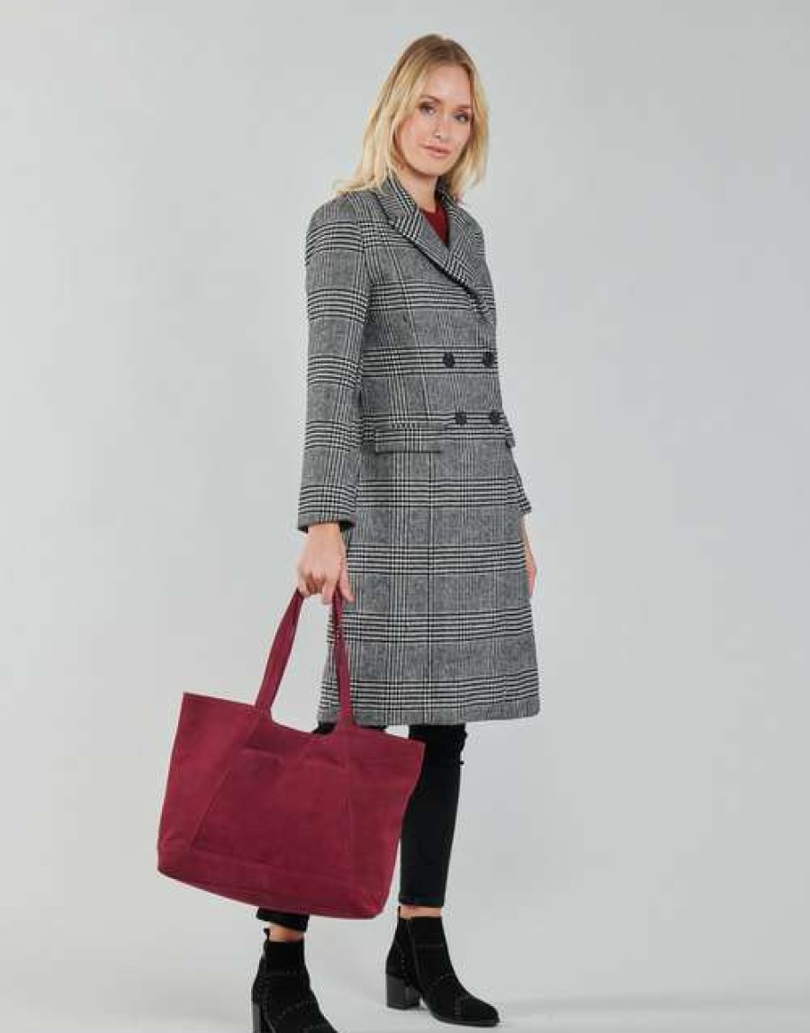 Coats * | Betty London Clearance Sale Pixie Black / Grey