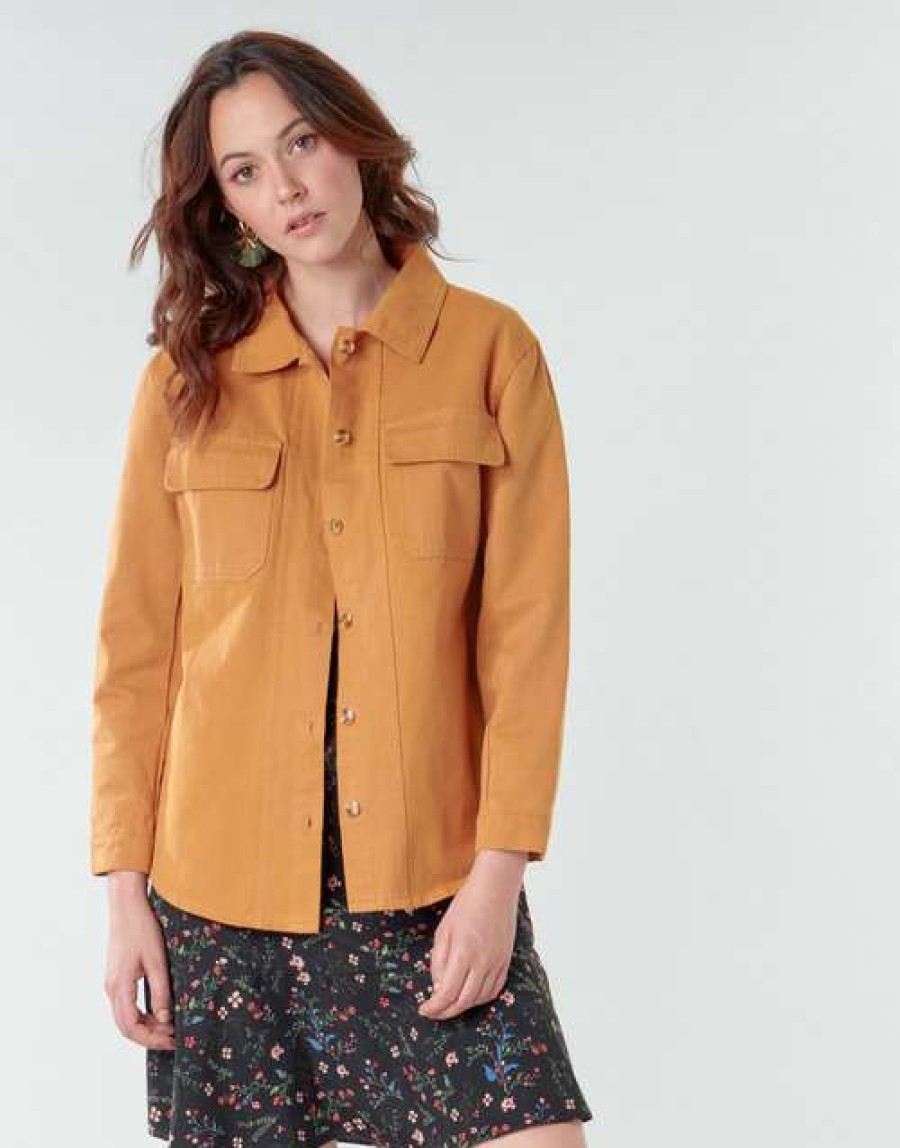 Jackets * | Betty London Fashionable Nisoi Cognac