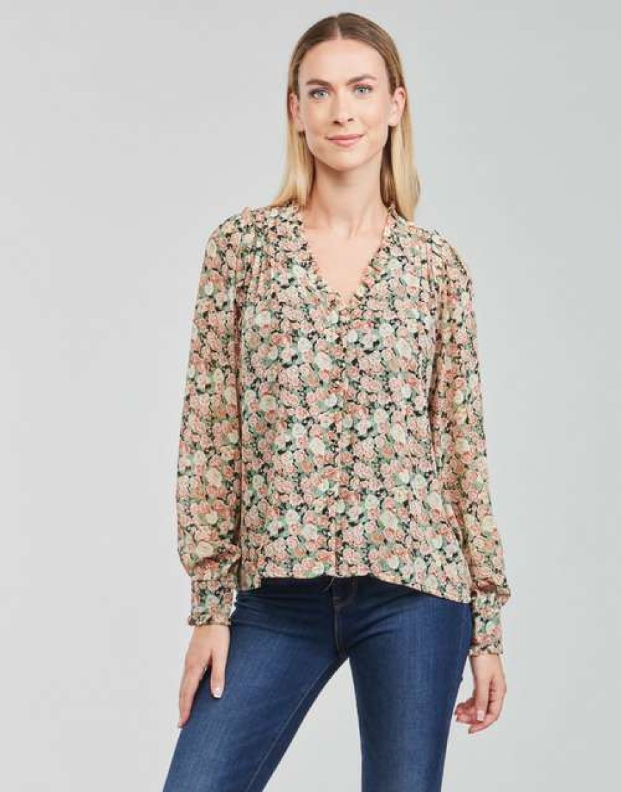 Blouses * | Betty London Clearance Sale Pepper Black / Multicolour