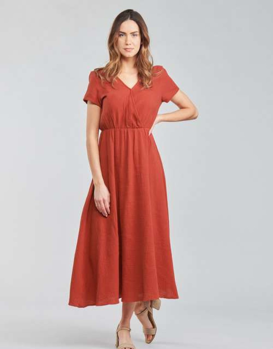 Dresses * | Betty London Top Selling Odame Terracotta