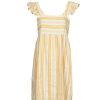 Dresses * | Betty London Lower Prices Bellegambe Yellow / White