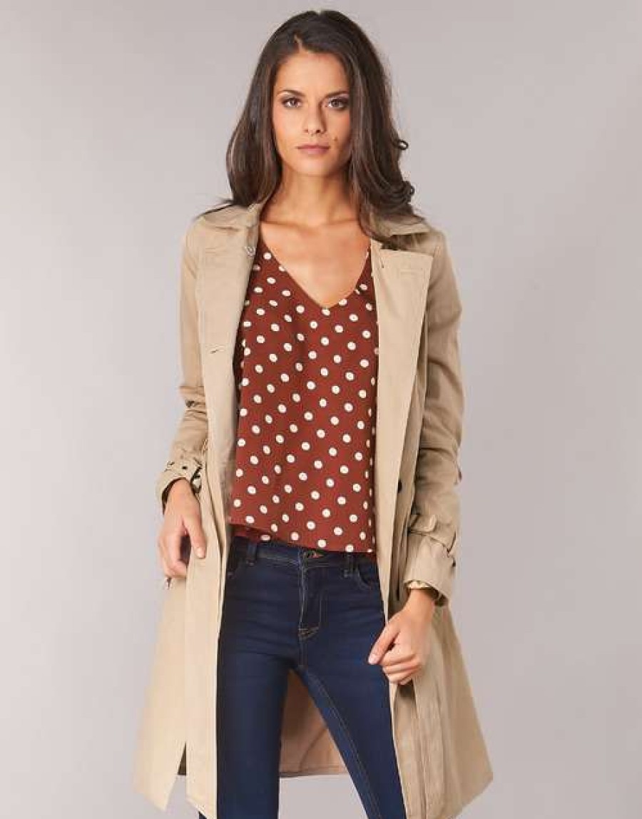 Coats * | Betty London Fashionable Jivelu Beige