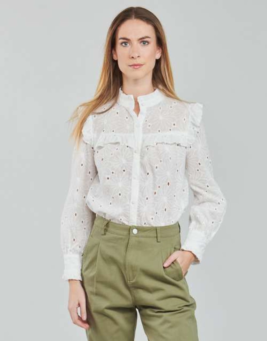 Blouses * | Betty London Hot Sale Bea White