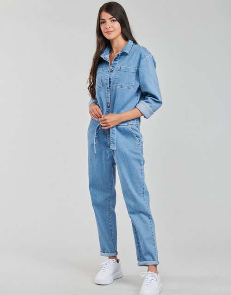 Jumpsuits / Dungarees * | Betty London Top Sellers Parmine Blue / Clear