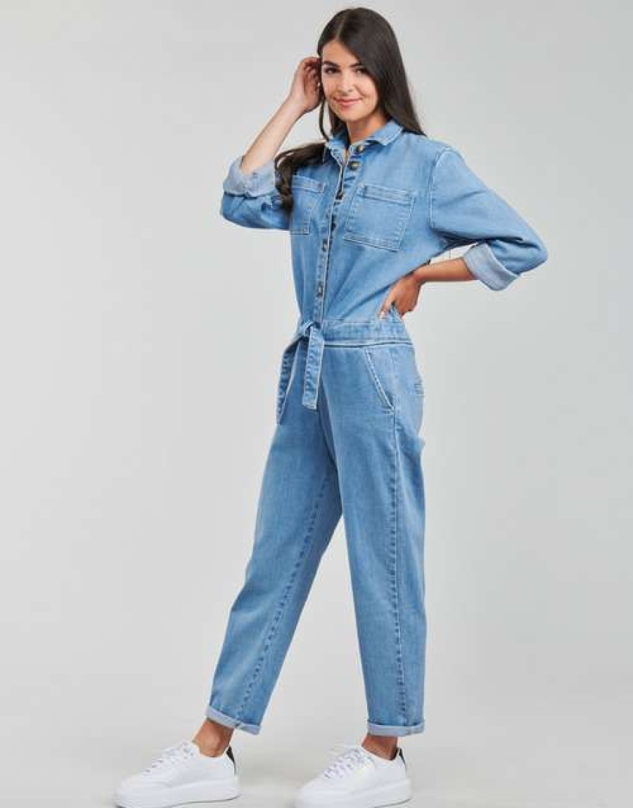 Jumpsuits / Dungarees * | Betty London Top Sellers Parmine Blue / Clear