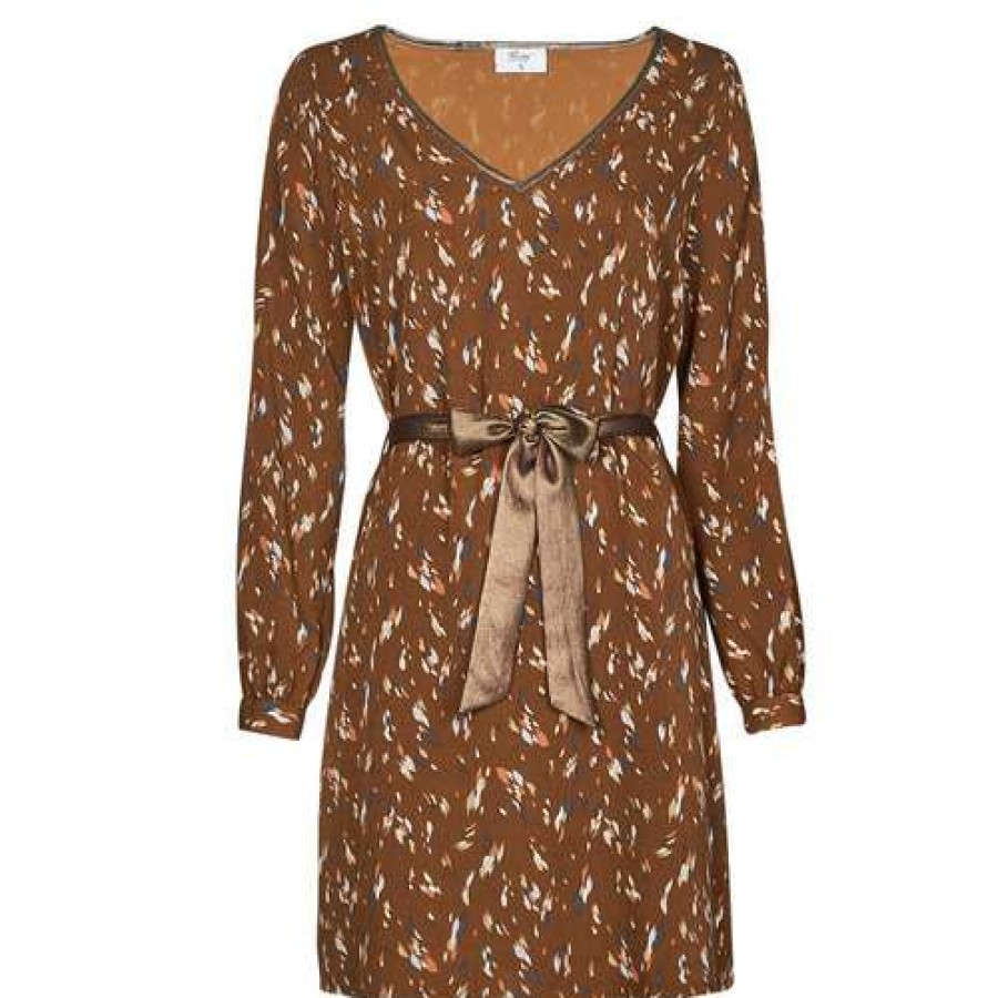 Dresses * | Betty London Cheap Parri Brown