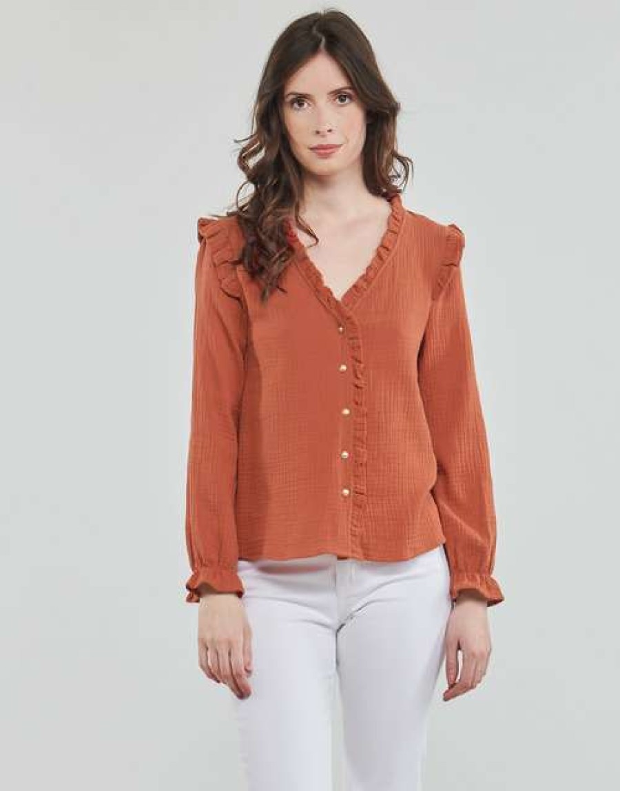 Blouses * | Betty London Store Jelly Terracotta