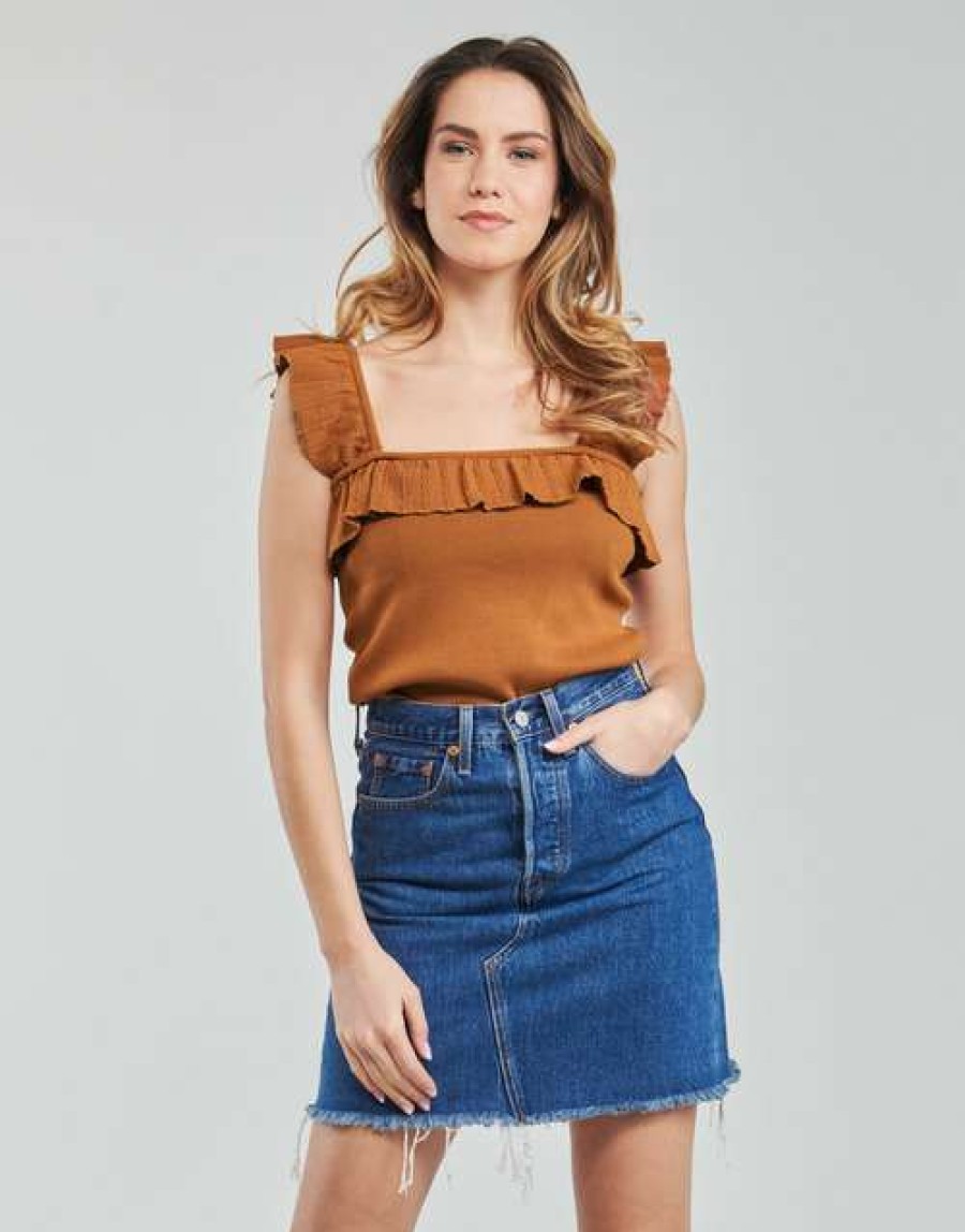 Blouses * | Betty London Best-Selling Raleigh Camel