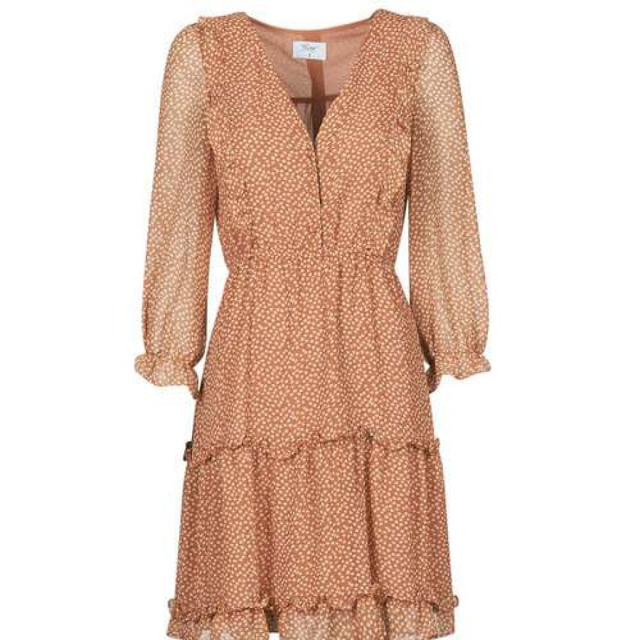 Dresses * | Betty London Best-Selling Obella Rust