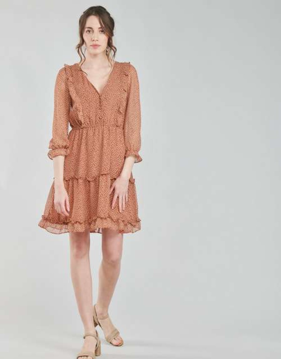 Dresses * | Betty London Best-Selling Obella Rust