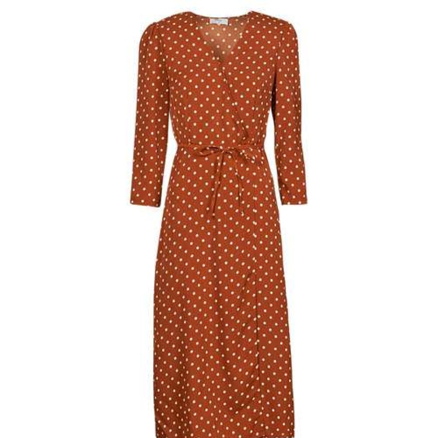 Dresses * | Betty London Hot Sale Paxone Rust