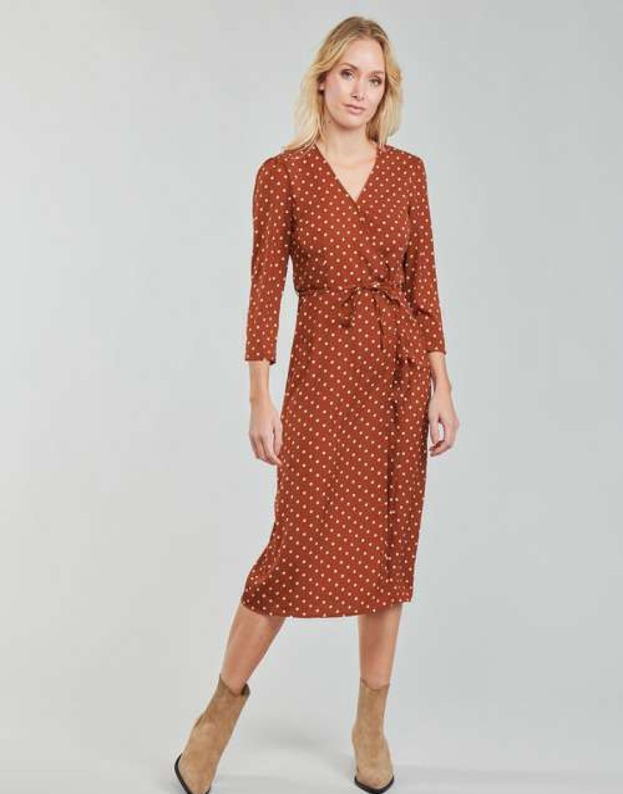 Dresses * | Betty London Hot Sale Paxone Rust