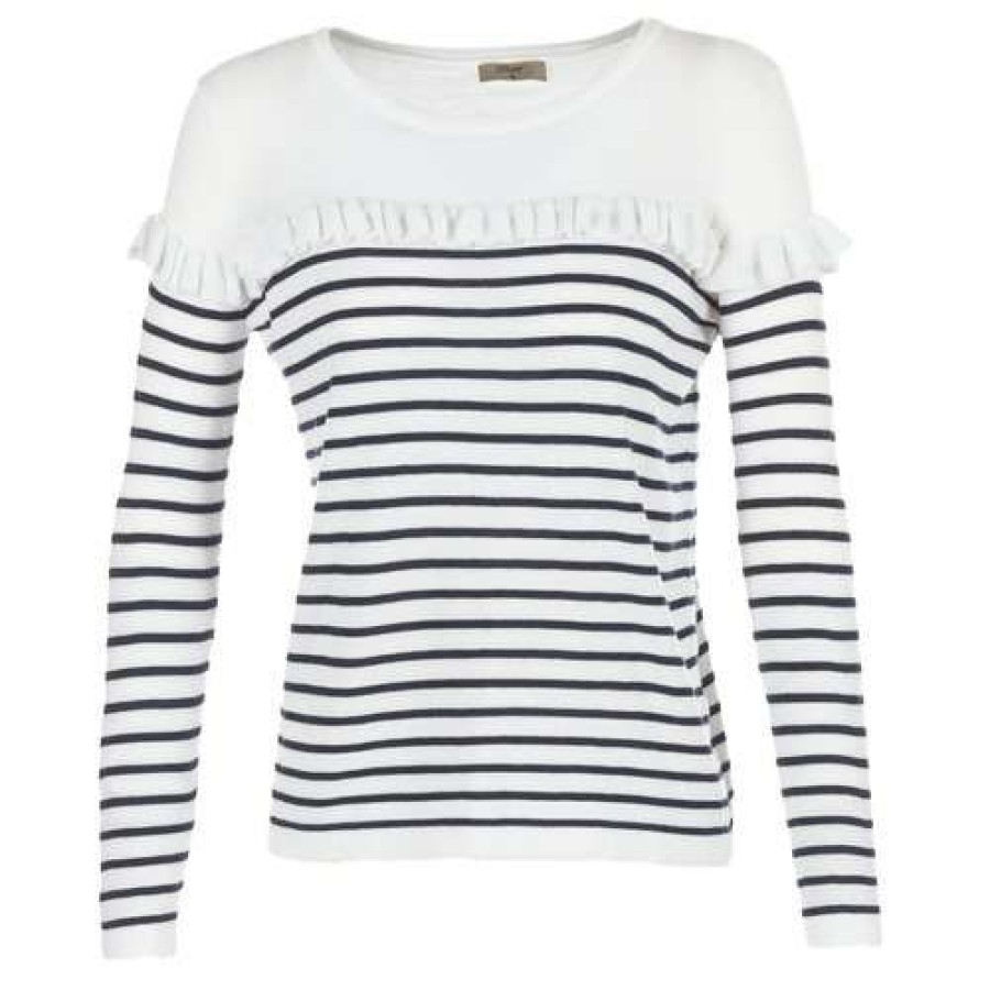 Jumpers & Cardigans * | Betty London Clearance Sale Homi Marine / White