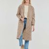 Coats * | Betty London Best-Selling Manfrine Beige / Multicolour