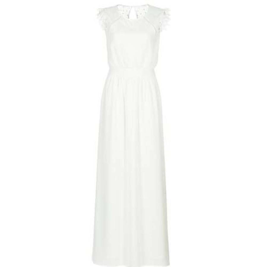 Dresses * | Betty London Cut Price Iloveyou White