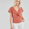 Blouses * | Betty London Premium Odime Terracotta