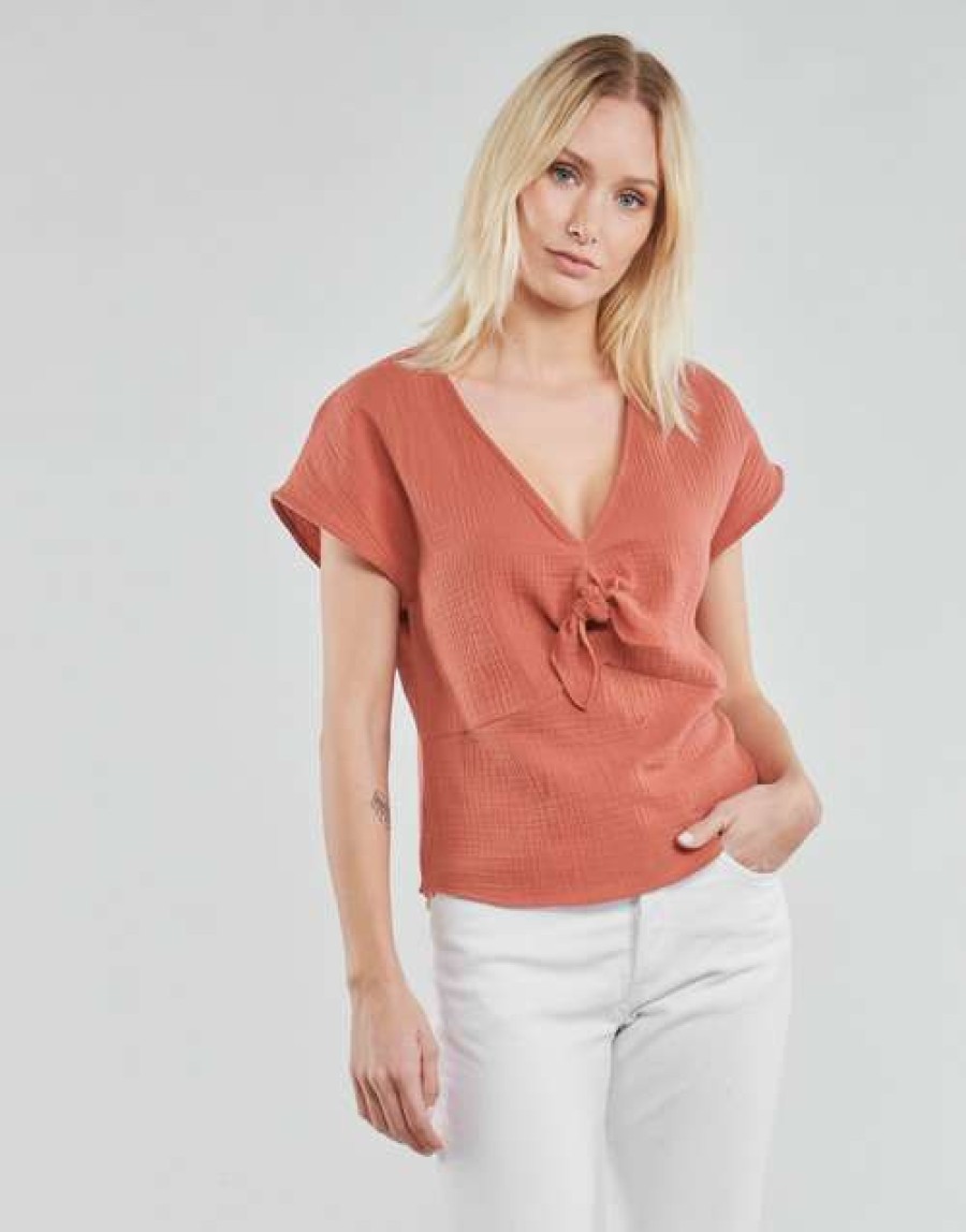 Blouses * | Betty London Premium Odime Terracotta