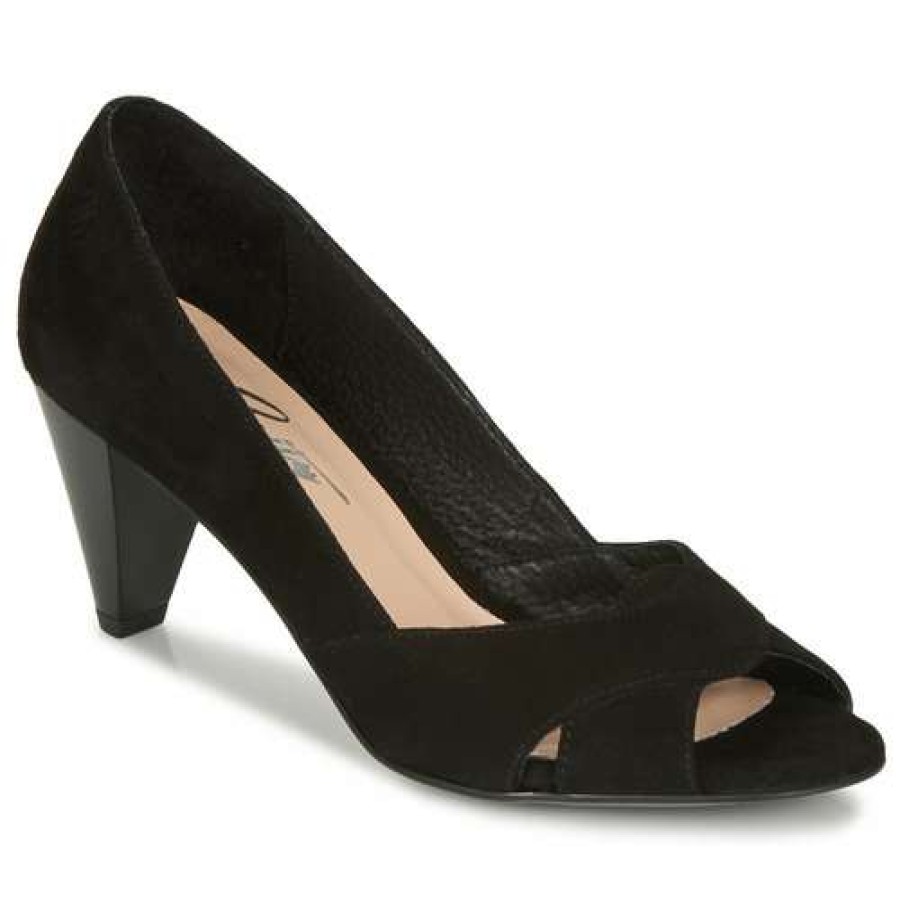 Shoes * | Betty London Hot Sale Mirette Black / Suede