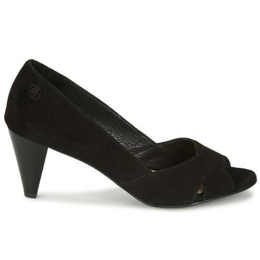 Shoes * | Betty London Hot Sale Mirette Black / Suede