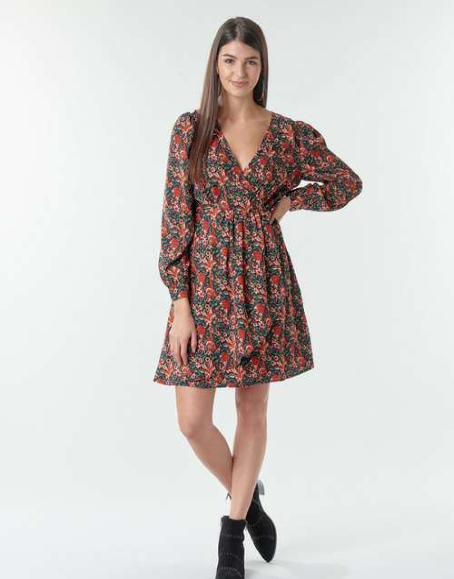 Dresses * | Betty London 100% Guarantee Nomim Black / Red