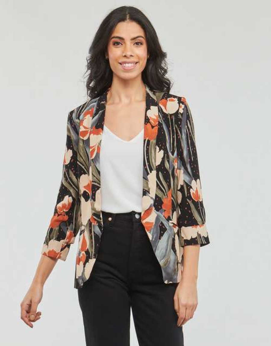 Jackets * | Betty London Cheap Ioupa Black / Multicolour