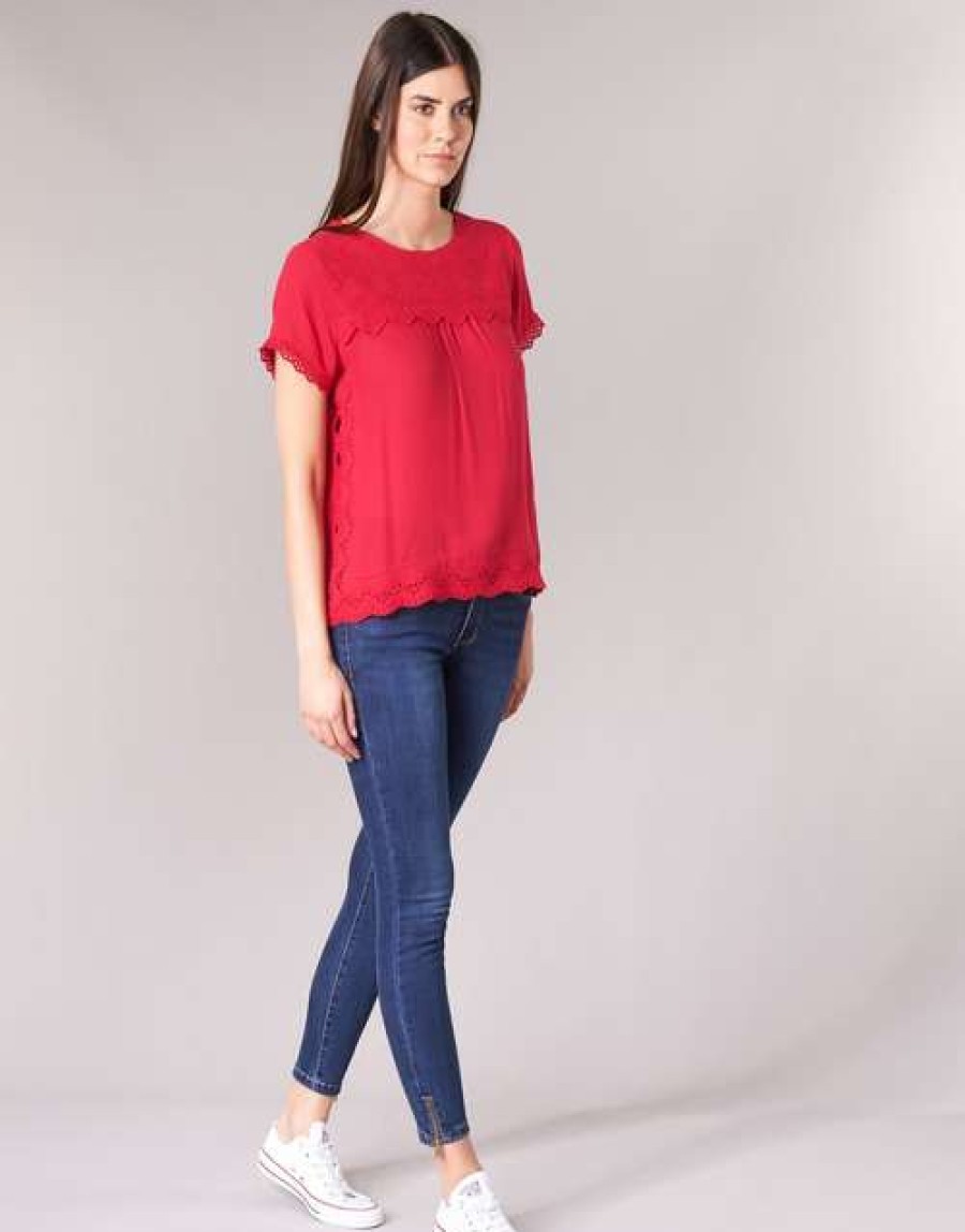 Blouses * | Betty London Clearance Jalili Red