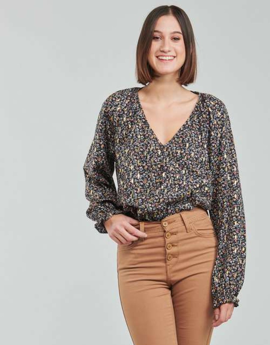 Blouses * | Betty London Store Pikka Black / Multicolour