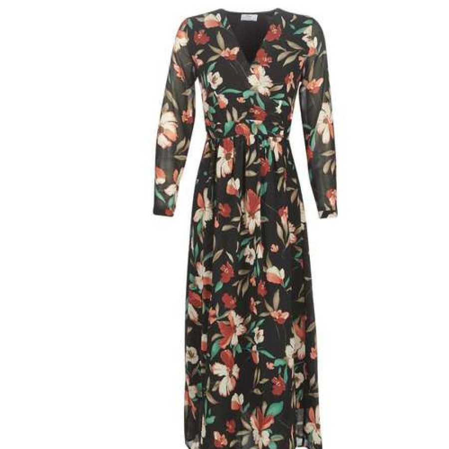 Dresses * | Betty London Cheap Noisette Black / Multicolour