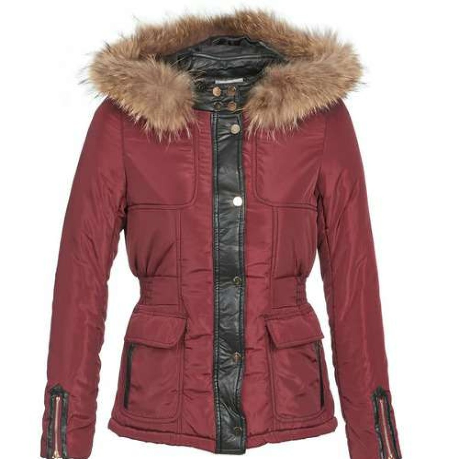 Coats * | Betty London Free Delivery Bambou Bordeaux